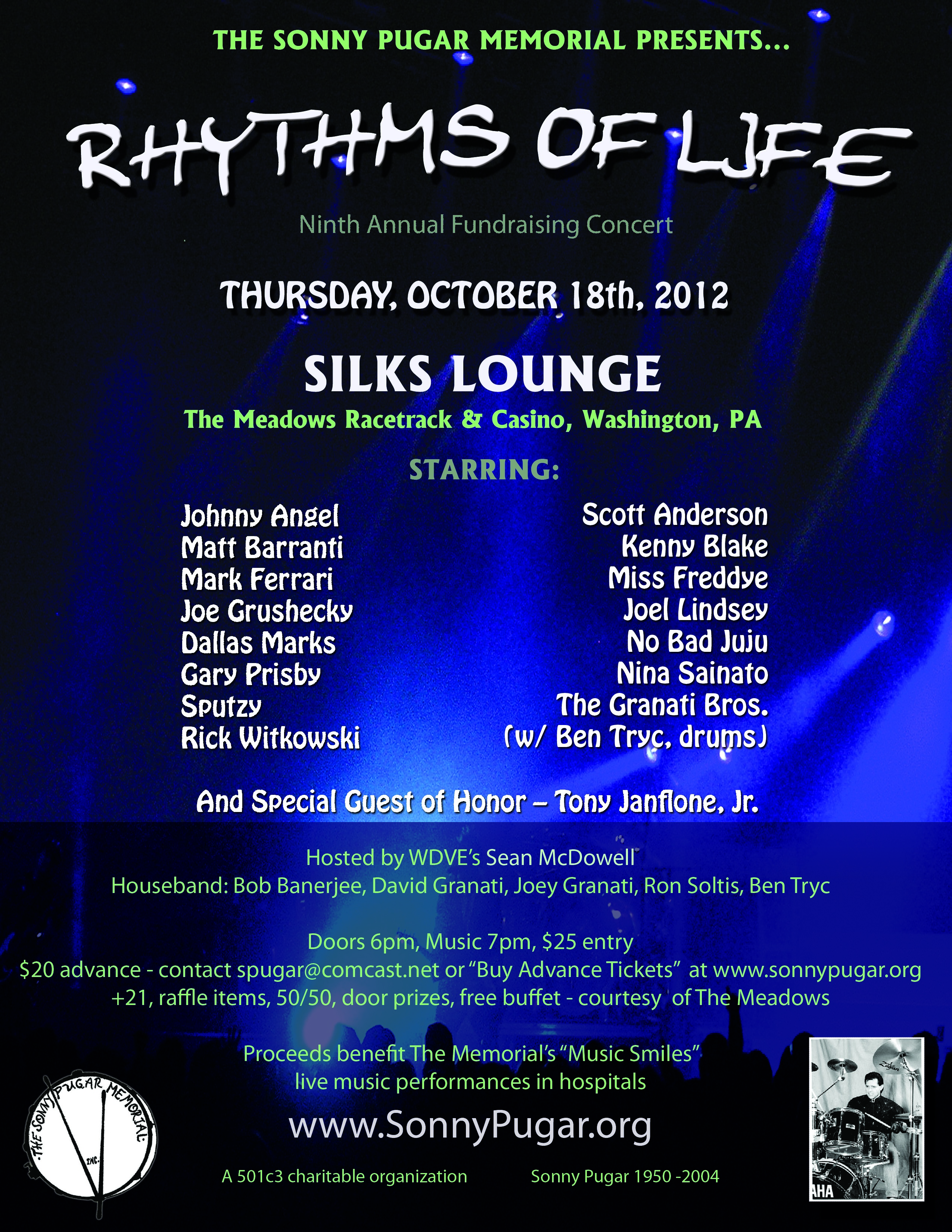 Mark to perform @ “Rhythms of Life” Fundraising Concert to benefit “Music Smiles”