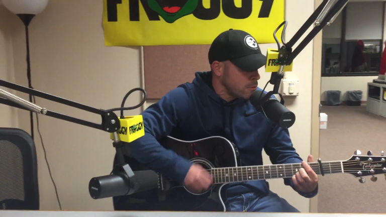 Mark performs 2 originals on Froggy Radio for the “12 Bands of Christmas”