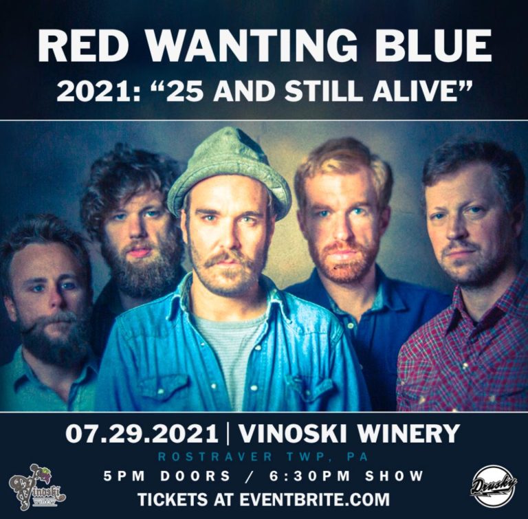 Mark to open for Red Wanting Blue @ Vinoski Winery July 29, 2021!