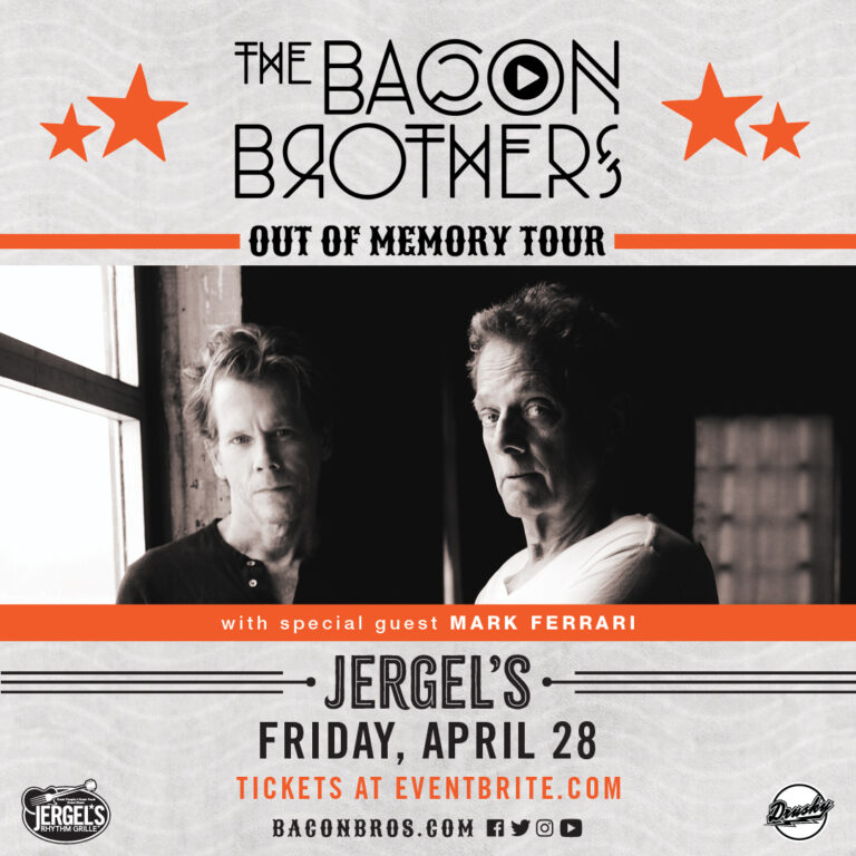 April 28th, 2023 – Mark will be opening for Kevin Bacon and Michael Bacon of the Bacon Brothers!