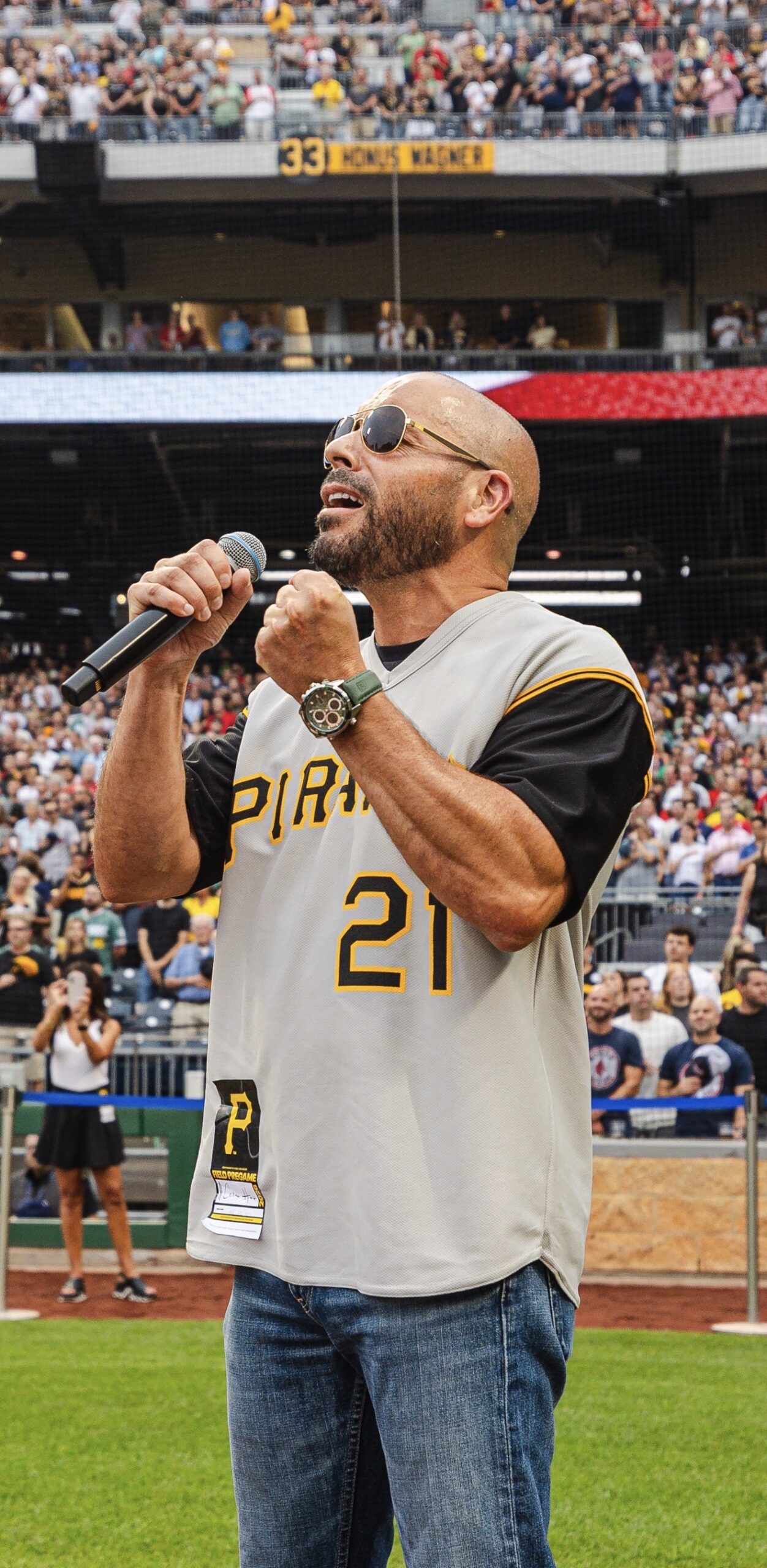 National Anthem @ PNC Park Sell Out! Pittsburgh Pirates vs. Boston Red Sox 8/15/26